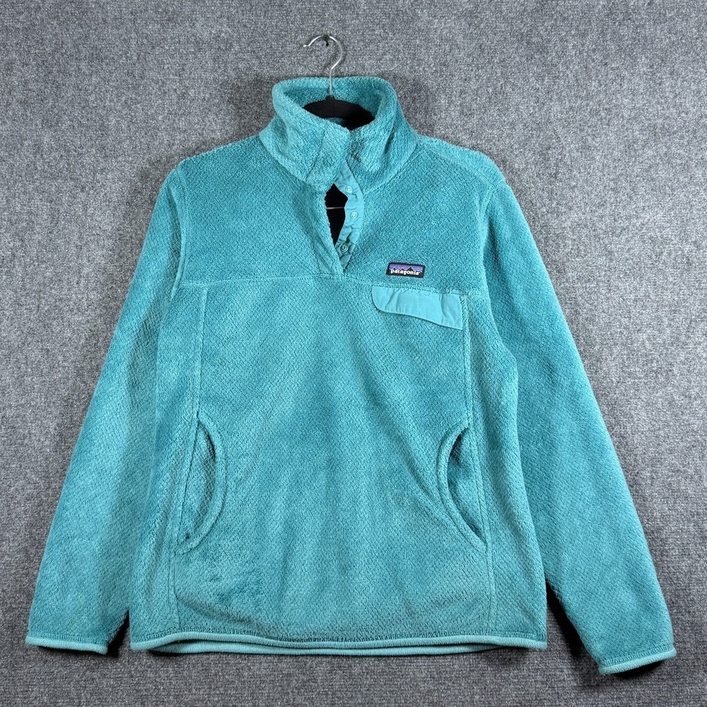 Patagonia Re-Tool Snap T Polartec Fleece Pullover Teal Outdoor Womens Medium